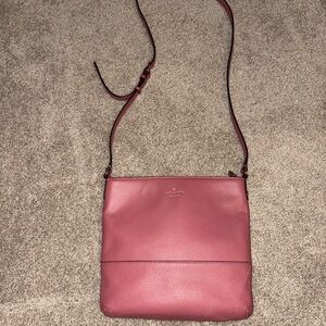 Kate Spade Pink Pebbled Crossbody Purse